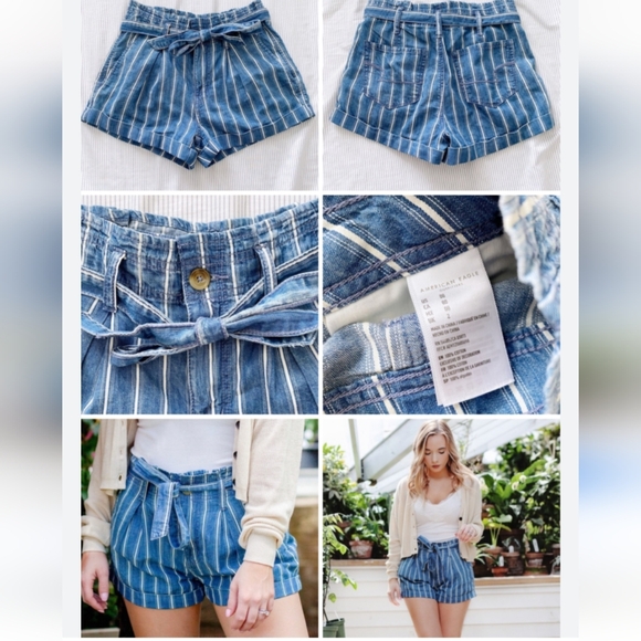 AE Pinstripe Shorts - Picture 3 of 11